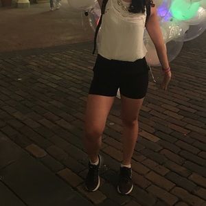 Lacoste high waisted black shorts